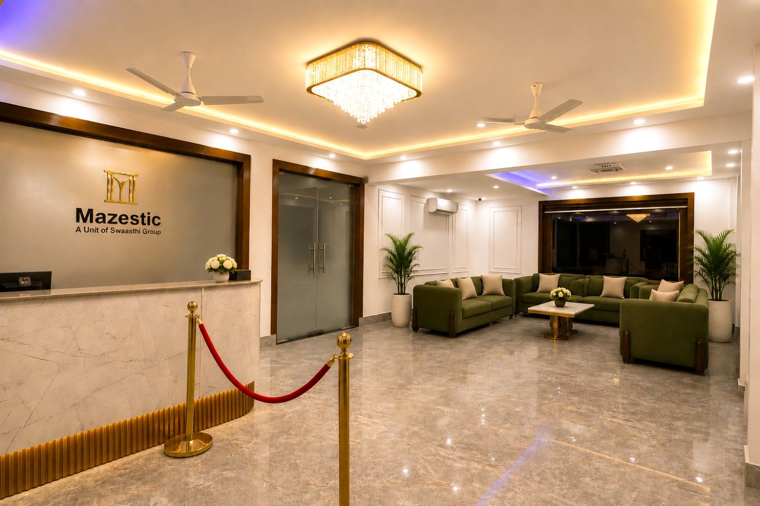 Mazestic Hotel arrival area